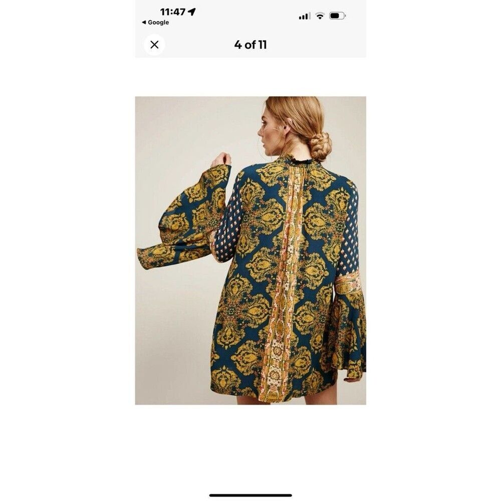 Free People Magic Mystery Tunic Top Hippie Top Tunic XS Festival Sleeve Festival - Picture 3 of 11